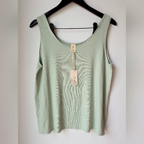 Ivy Rose Tops - IVY ROSE Canada Sleeveless Top in Sage Green Rayon Size L